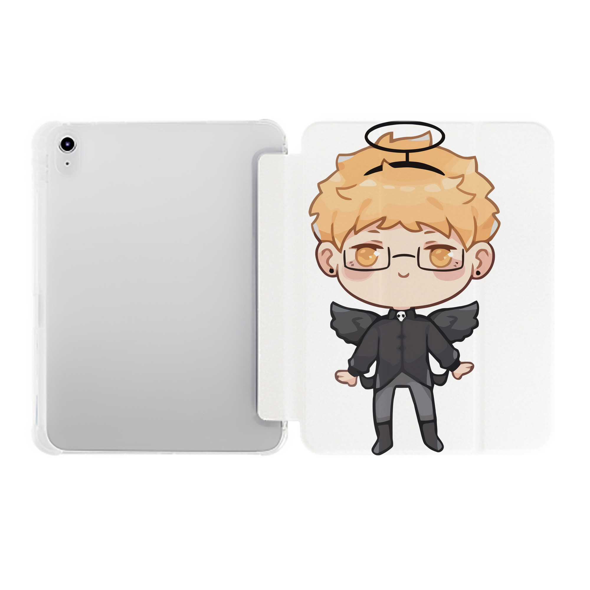 （画像用） ハイキュー!! Haikyu!! IPad ケース ペン収納付き 三つ折りスタンド PUレザー×シリコン 対応機種9.5/10.5/10.9インチ